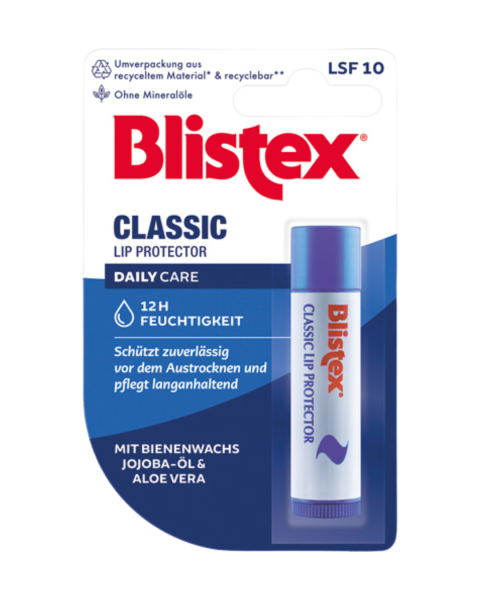 Blistex Classic Lip Protector, Lippenpflegestick mit LSF 10, 4g